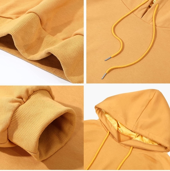 Teal Satin lined hoodie - Picture 5 of 5